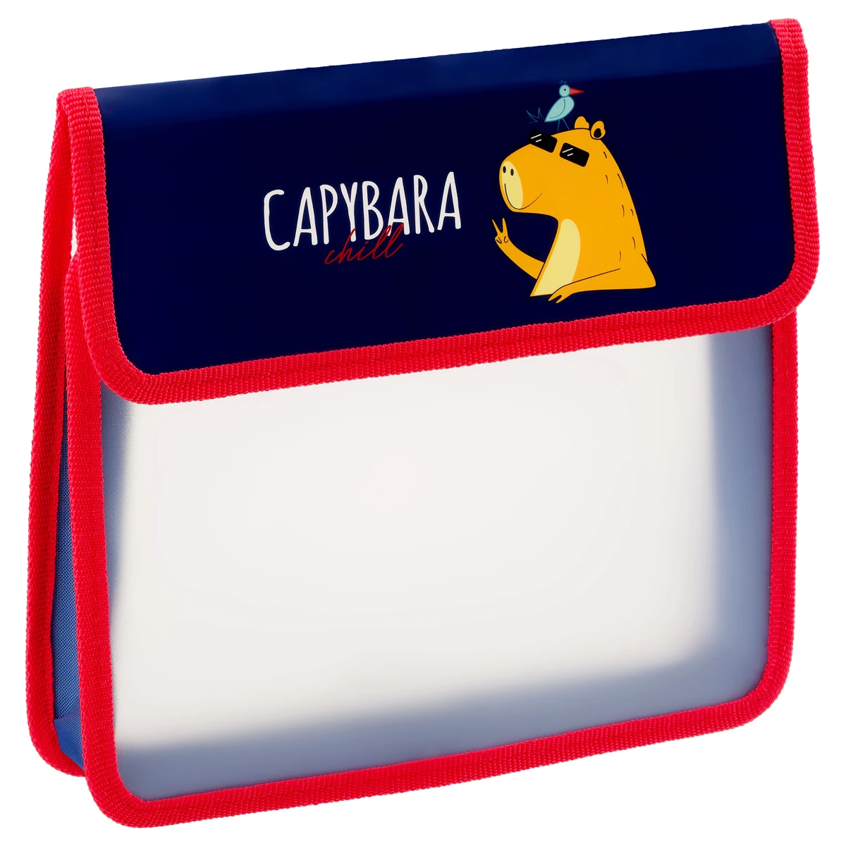 Папка для тетрадей 1 отделение, ArtSpace "Capybara", А5, пластик, на