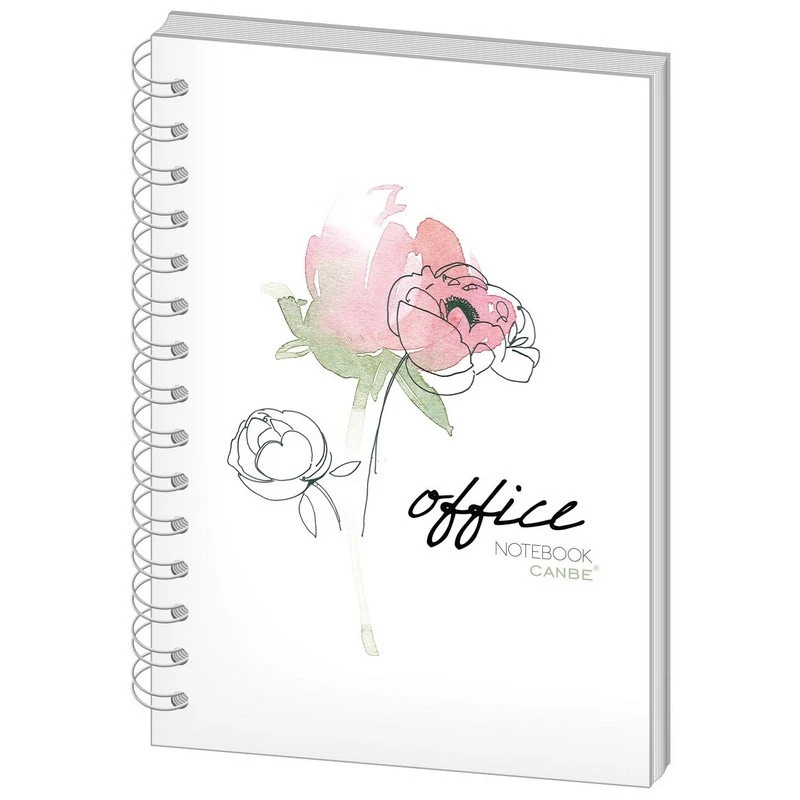 Бизнес-тетрадь Office Flowers А5 60 -листов в -ассортименте