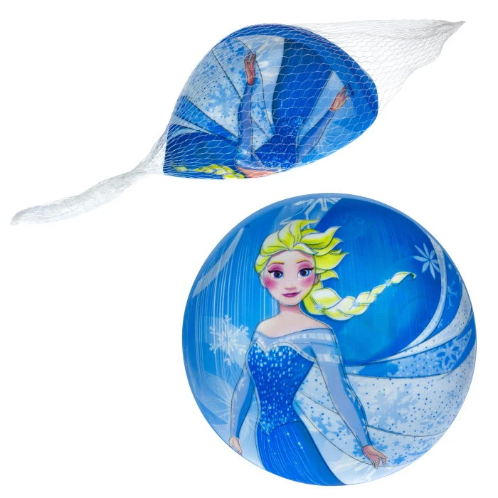 1toy Disney Холодное сердце мяч ПВХ, полноцветн, 23 см, 120 г, сетка и бирка