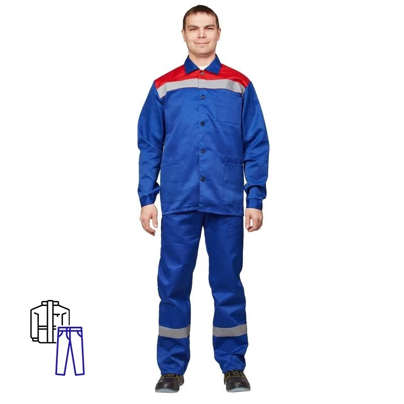 Спец.одежда летняя Костюм летний Механик/л02-КБР кур/бр вас/красн 56-58/170