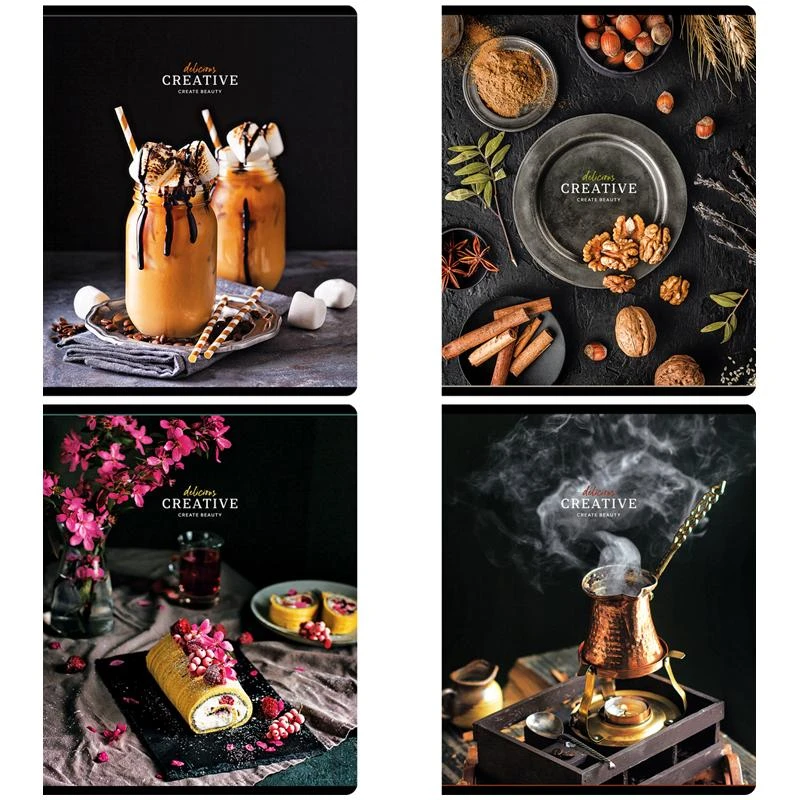 Тетрадь 48л., А5, клетка Greenwich Line "Delicious", глянцевая Тетрадь 48л., А5, клетка Greenwich Line "Delicious", глянцевая