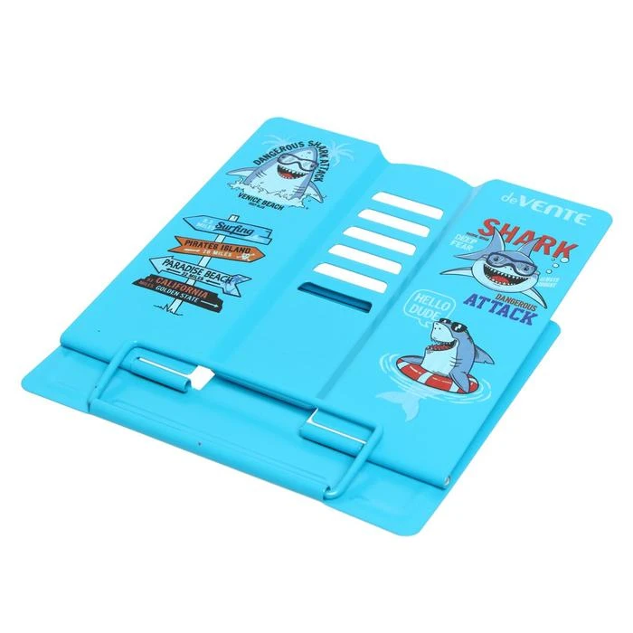 Подставка для учебников и книг металлическая 15.4 х 15.2 см, deVENTE Shark, вес