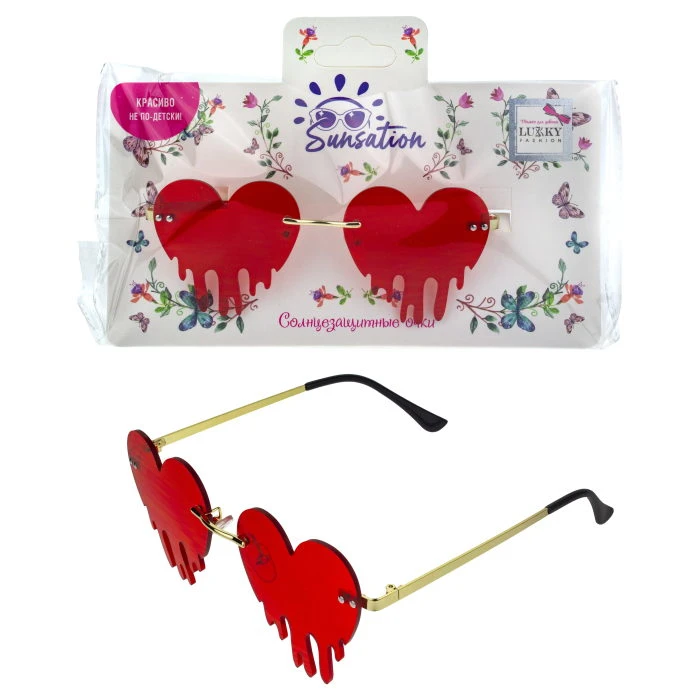 Lukky Fashion Солнцезащитные очки для подростков и взрослых "Расплавленные