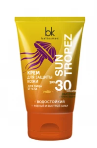 БК SUN TROPEZ Крем для защиты кожи для лица и тела SPF 30, 120г/24шт