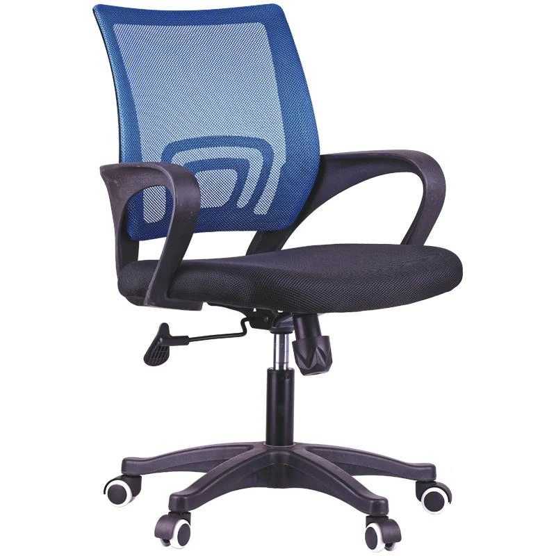 Кресло оператора OfficeSpace SP-M96, ткань, спинка сетка синяя/сиденье TW