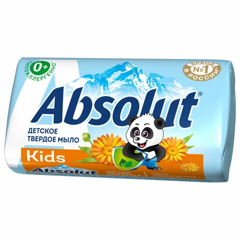 Мыло туалетное детское 90 г, ABSOLUT KIDS "Календула", натуральное,