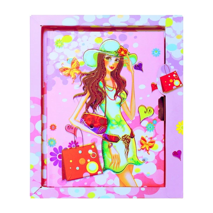 Блокнот 13.5*17.5см на замке в подарочной упаковке "Darvish"