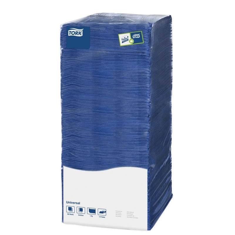 Салфетки бумажные Tork Big Pack 968122/478667 1-слойные 25x25 см синие (500 штук