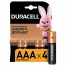 Батарейки DURACELL Basic, AAA (LR03, 24А), алкалиновые, КОМПЛЕКТ 4 шт., в