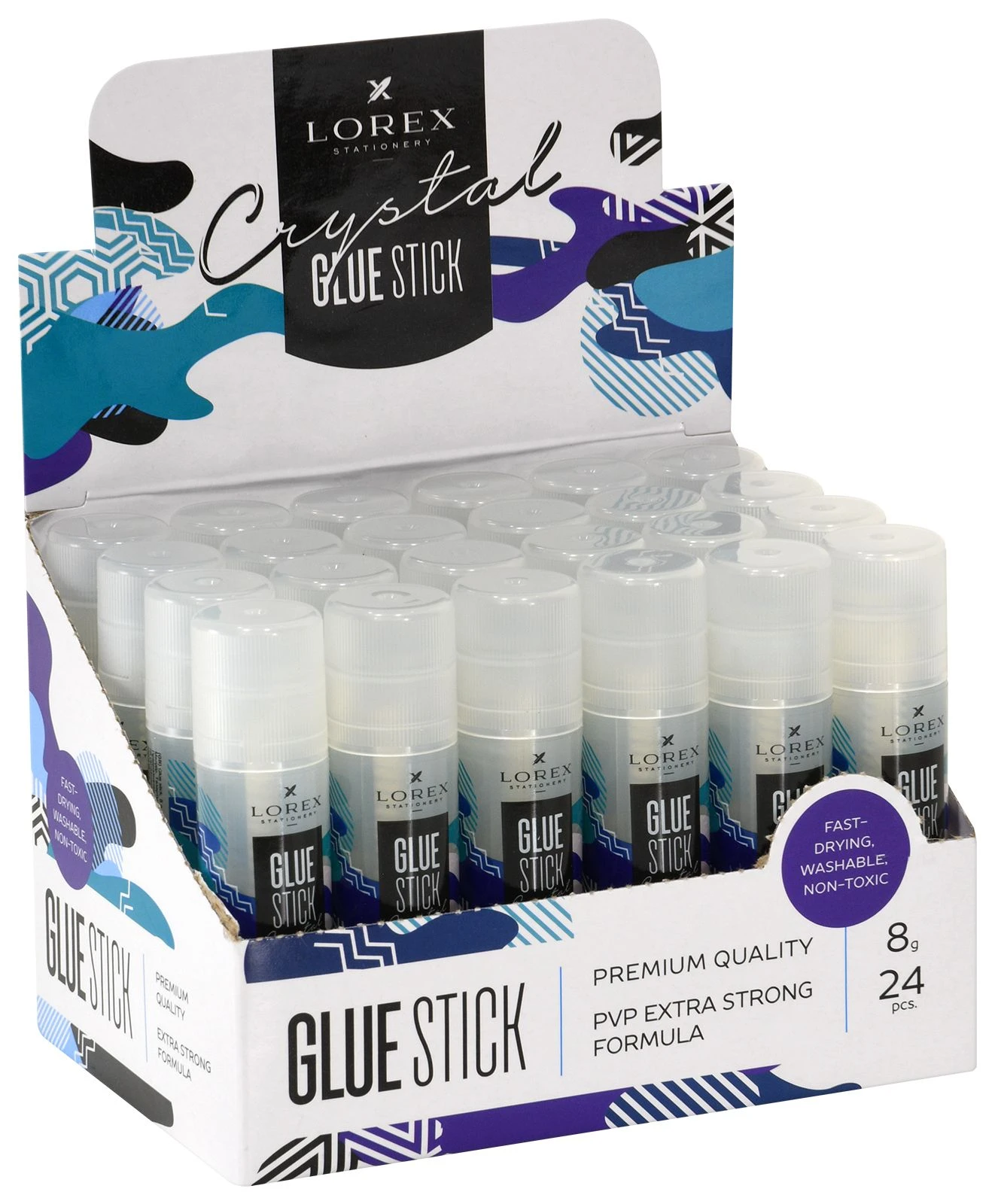 Клей-карандаш LOREX 8 г универсальный прозрачный