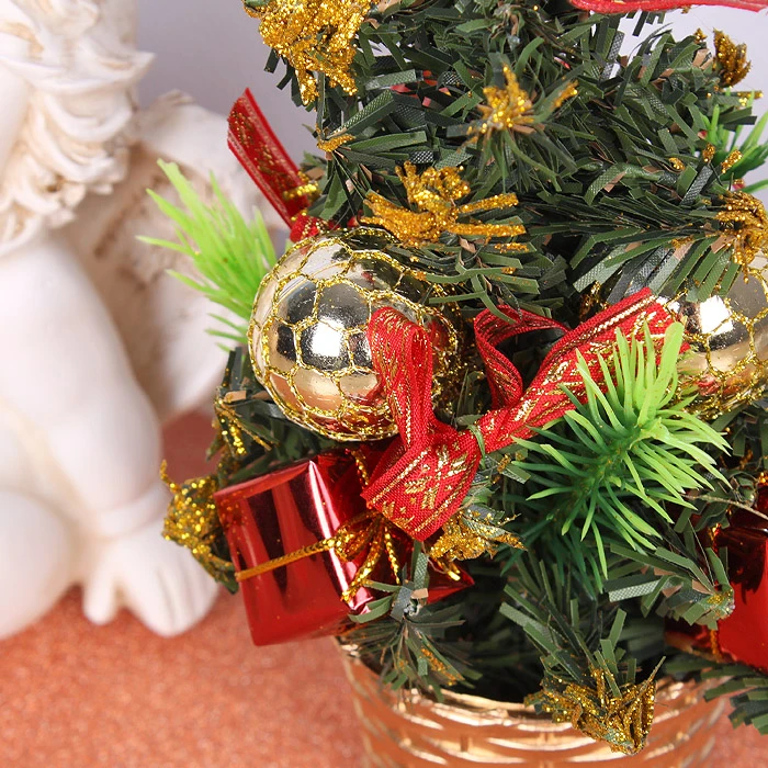 Ёлка новогодняя (h-12см) с украшениями Ёлка новогодняя (h-12см) с украшениями