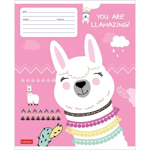 Тетрадь 12 л. HATBER клетка, обложка картон, "Улыбнись!" (5 видов в Тетрадь 12 л. HATBER клетка, обложка картон, "Улыбнись!" (5 видов в