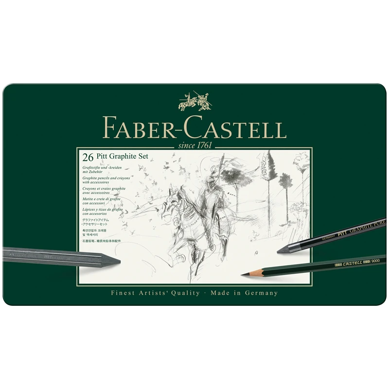 Набор карандашей ч/г Faber-Castell "Pitt Graphite", 26 предметов,