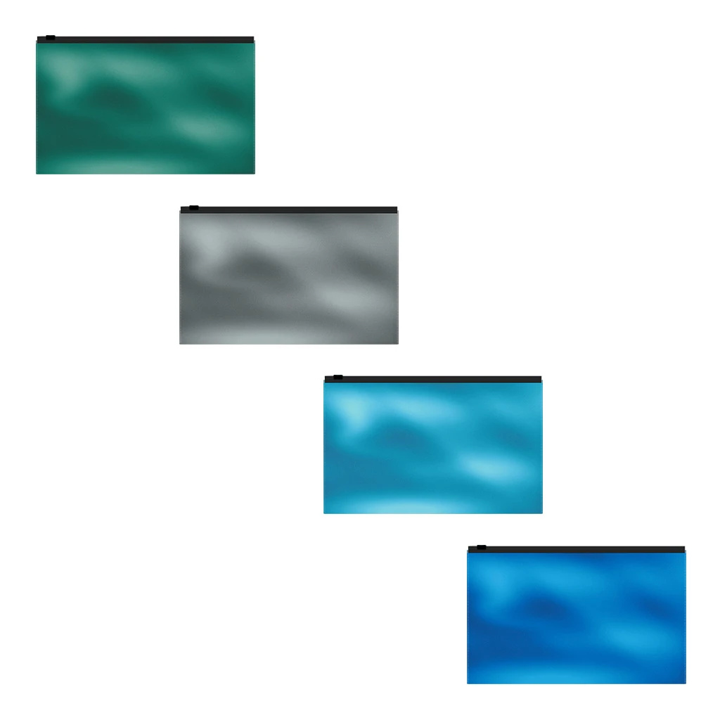 Zip-пакет пластиковый Erich Krause® Glossy Ice Metallic, Card Size, ассорти (в