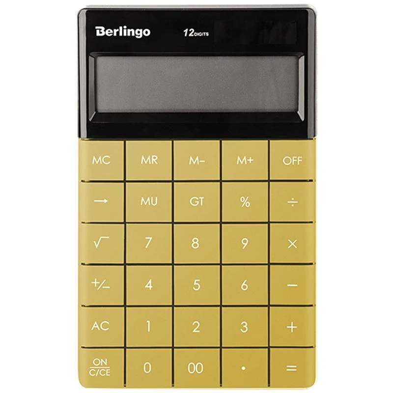 Калькулятор настольный Berlingo "PowerTX",  12 разр., двойное питание,