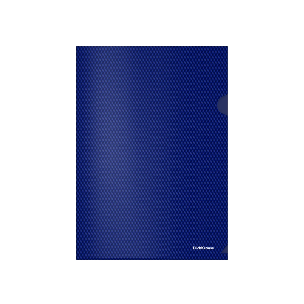 Папка-уголок пластиковая Erich Krause® Diamond Total Blue, A4, полупрозрачный,