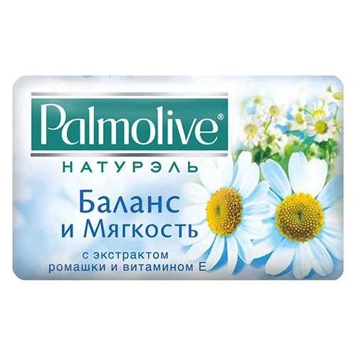 Мыло Palmolive Баланс и Мягкость, с экстрактом ромашки и витамином Е, 90 г