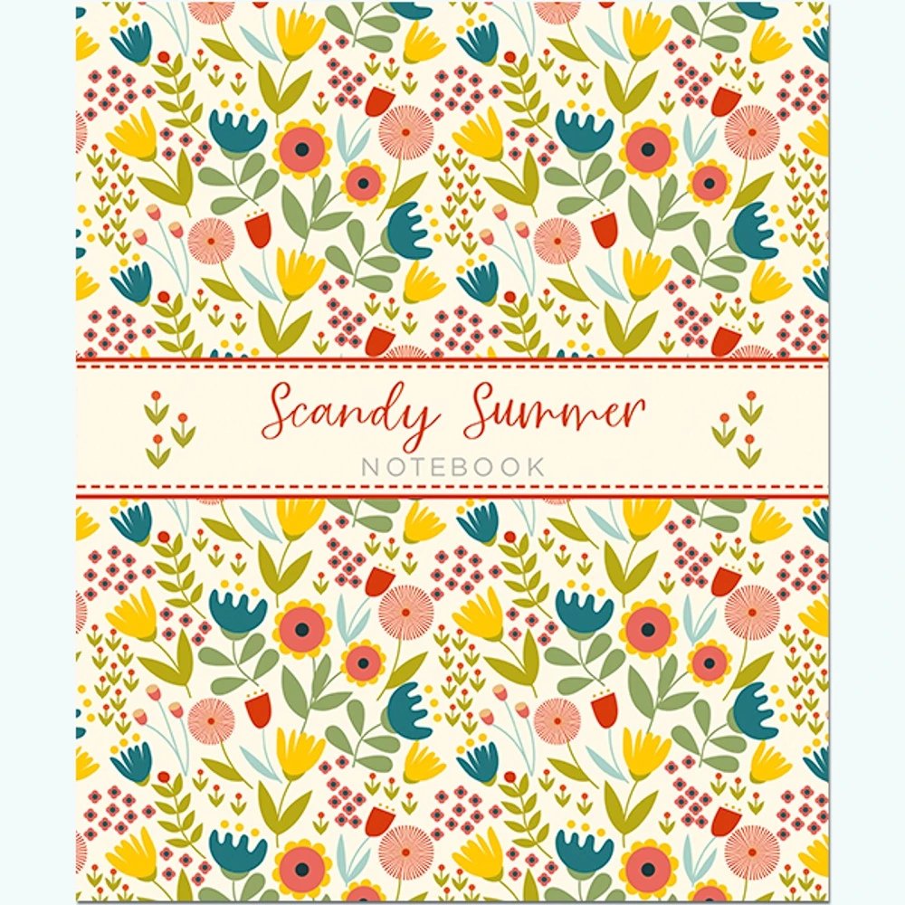 Тетрадь общая 48 листов, "Scandy Summer Pattern