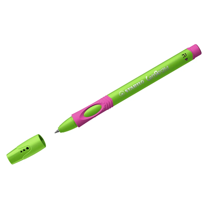 Ручка шариковая Stabilo "LeftRight" для правшей, синяя, 0,8мм, грип,