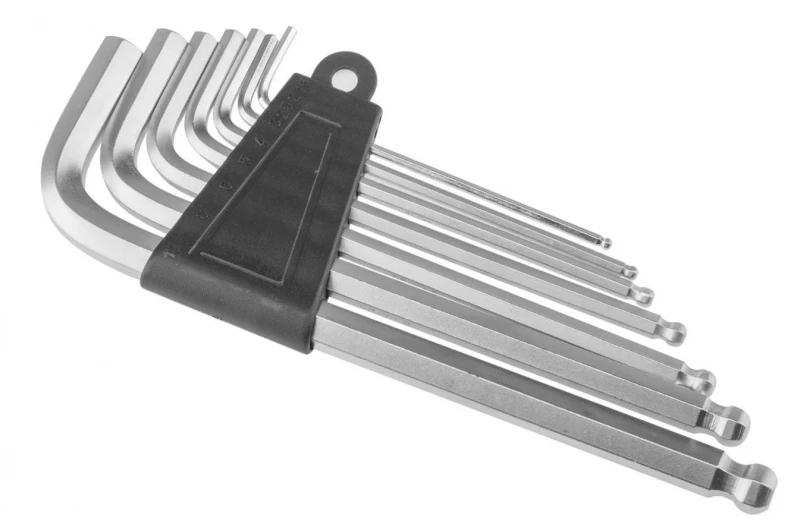 Шестигранники набор в ноже Kenli KL-9704A 2.5/3/4/5/6/8/10 мм в клипсе, арт.