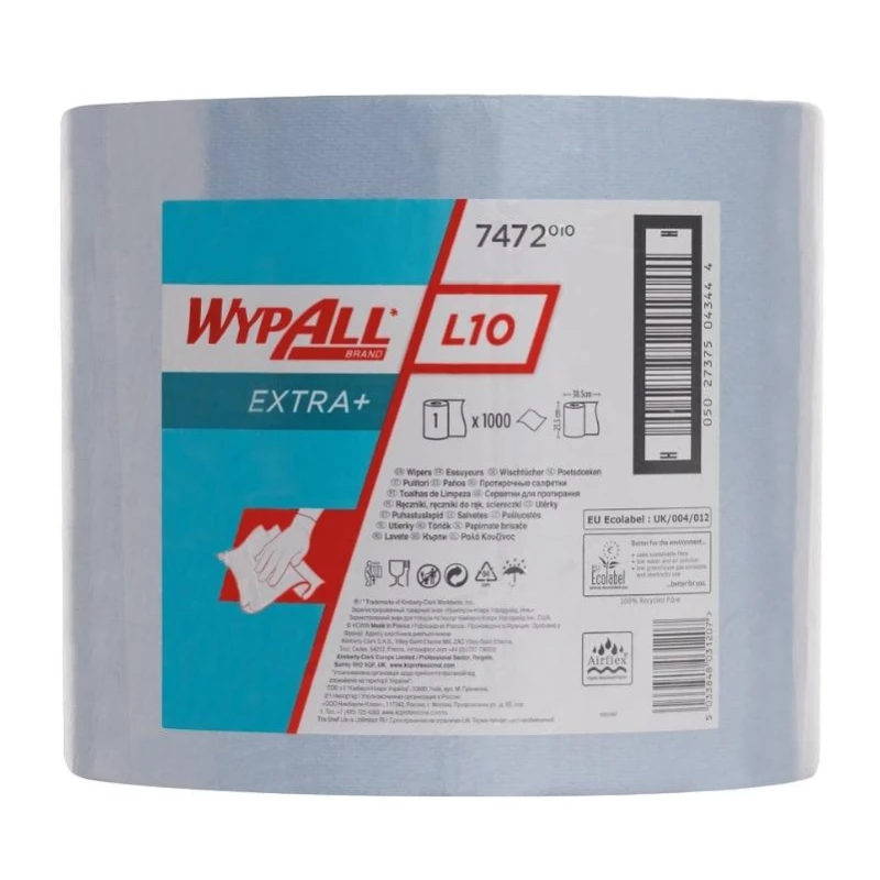 Материал протирочный нетканый WYPALLxL10Extra+ Bl1x1000 38х23,5см гол.7472