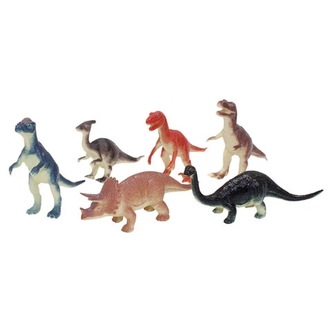 Набор фигурок "В мире животных", "Динозавры", 6 шт., 10 см,