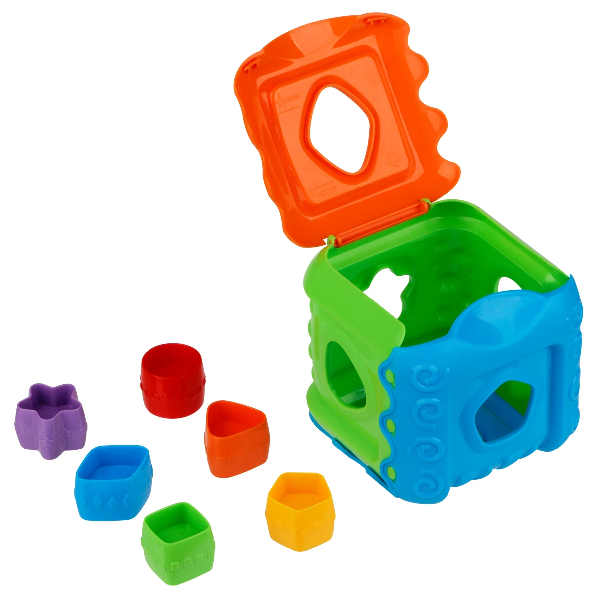 Дидактическия игрушка ТРИ СОВЫ сортер "Кубик", 7 предметов (кубик, 6