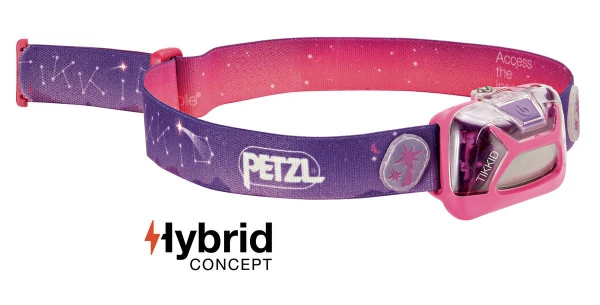 Фонарь светодиодный налобный Petzl Lamp Tikkid розовый, 20 лм, 3 AAA