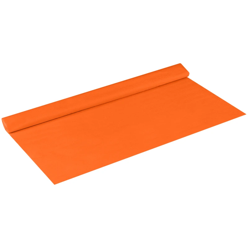 Бумага крепированная ТРИ СОВЫ, 50*250см, 32г/м2, оранжевая, в рулоне, пакет с