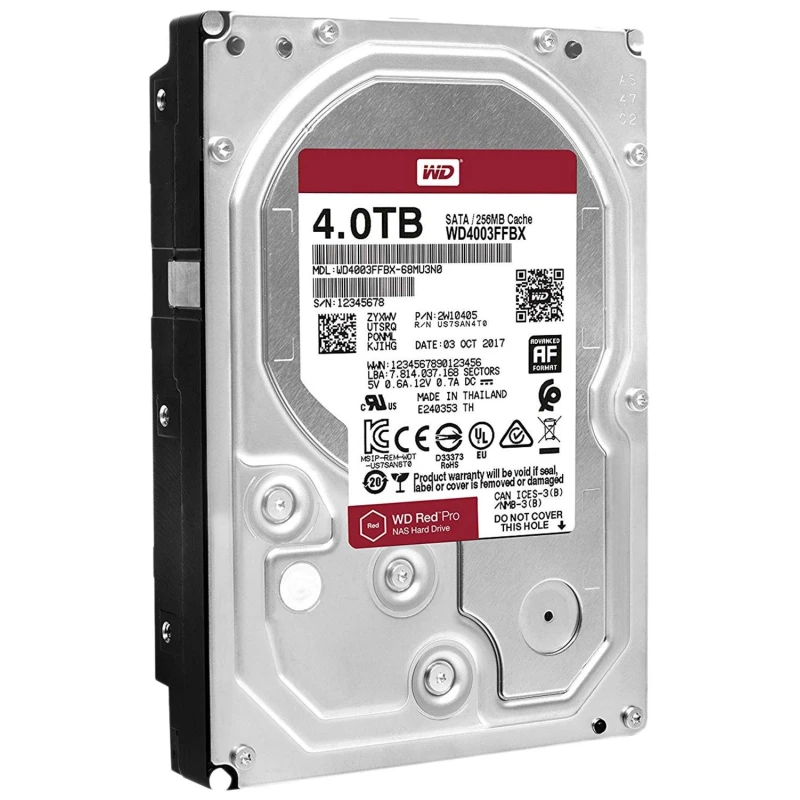 Жесткий диск WD Red Pro 4TB 3.5 7200RPM 256MB SATA NAS (WD4003FFBX)