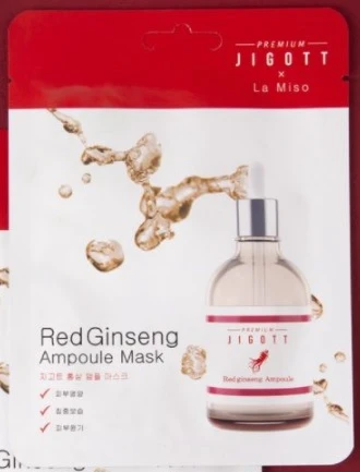 Маска ампульная Premium Jigott&La Miso с красным женьшенем 27мл (К868)