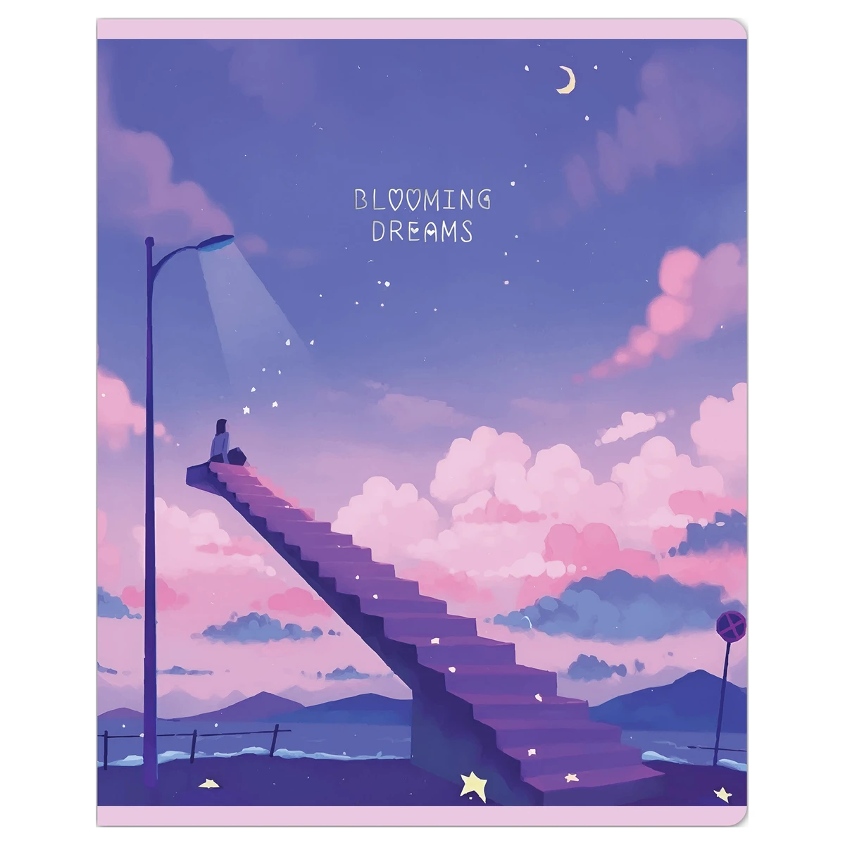 Тетрадь 48л., клетка MESHU "Blooming dreams", софт-тач