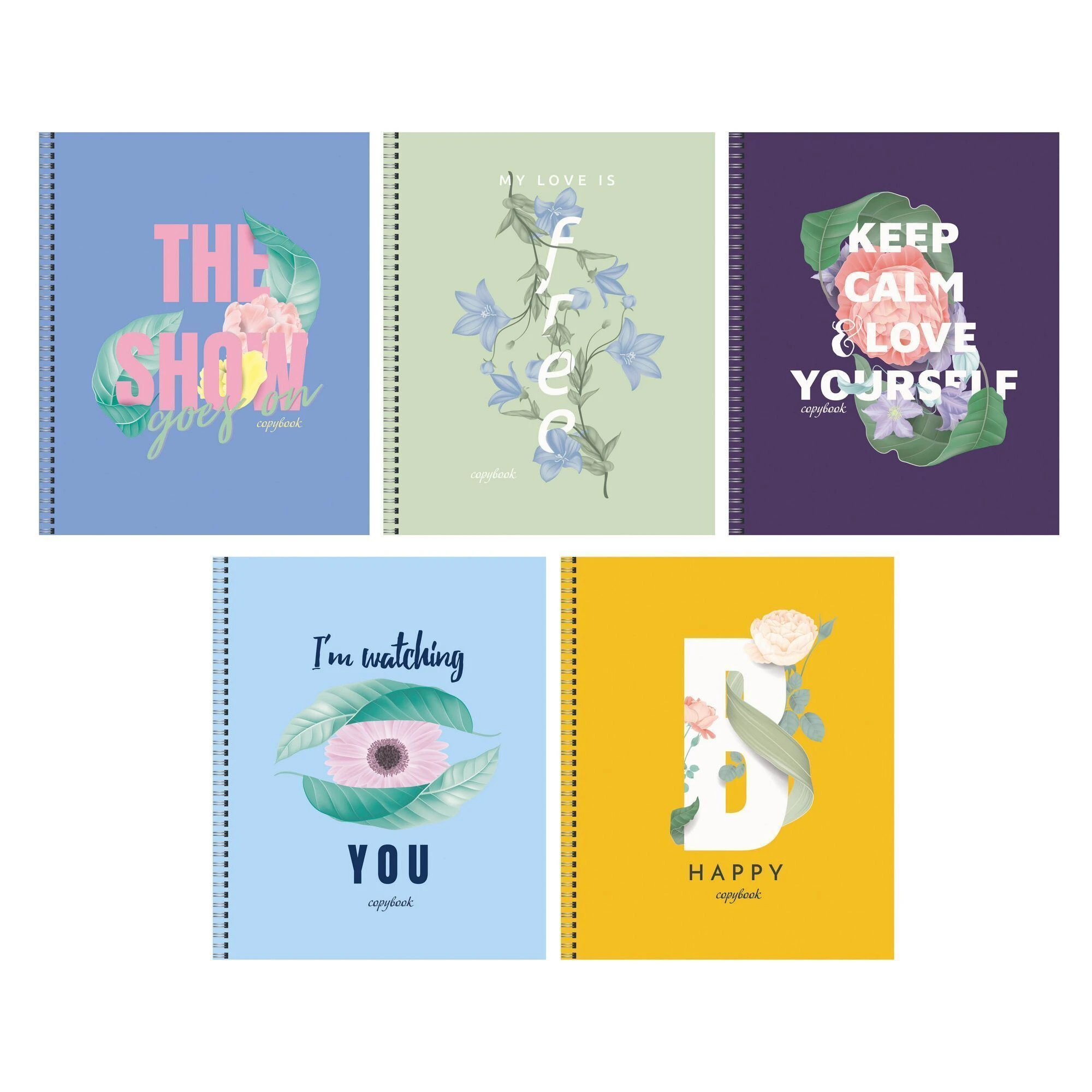 Тетрадь 48 листов клетка гребень Listoff Love yourself А5 мелованный картон