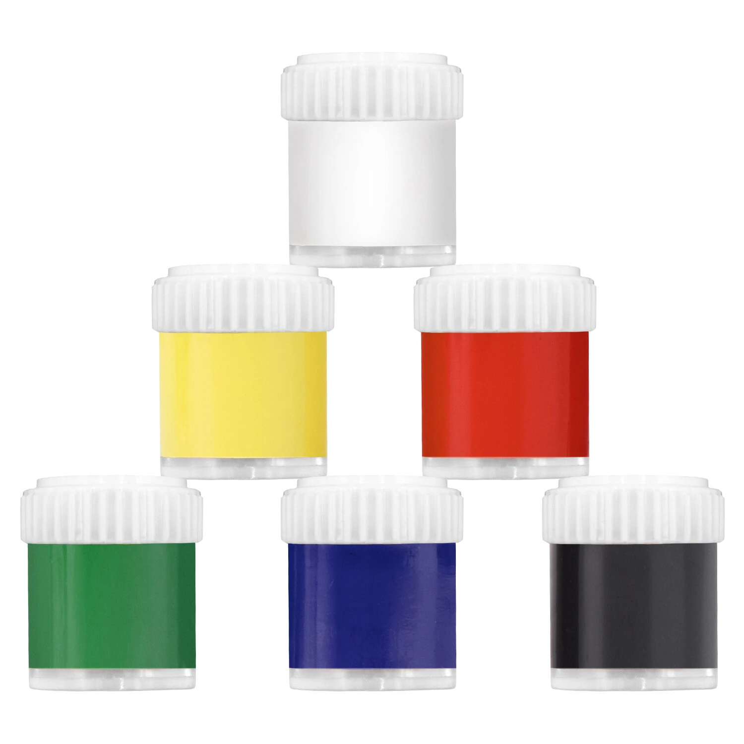 Краски акриловые художественные, НАБОР 6 штук по 22 мл в банках, BRAUBERG ART