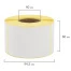 Этикетка ТермоЭко (58х90 мм), 500 этикеток в ролике, светостойкость до 2