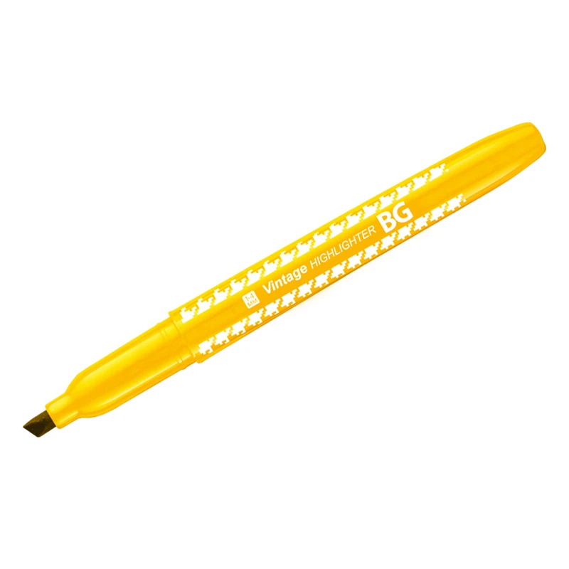 Текстовыделитель BG "Vintage", желтый, 1-5мм