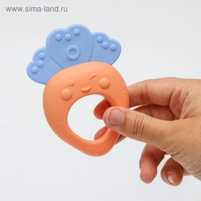 Набор прорезывателей с погремушкой «Овощной микс», 3 шт