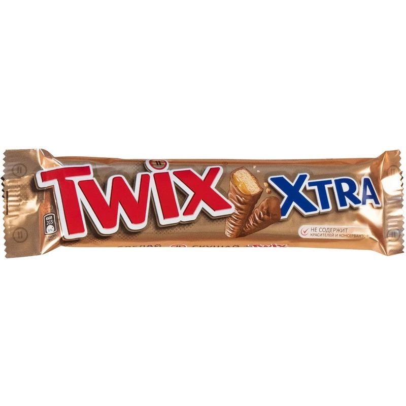 Шоколадный батончик Twix Xtra, 82г