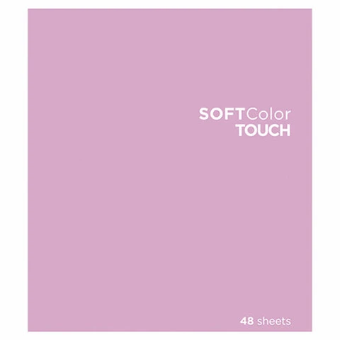 Тетрадь А5 48 л., ПЗБМ, скоба, клетка, Soft Touch, брайль 3D,