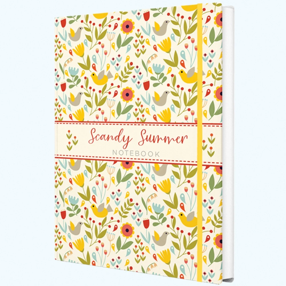 Блокнот "Scandy summer" А5 96 листов, книжный переплет, сшивка