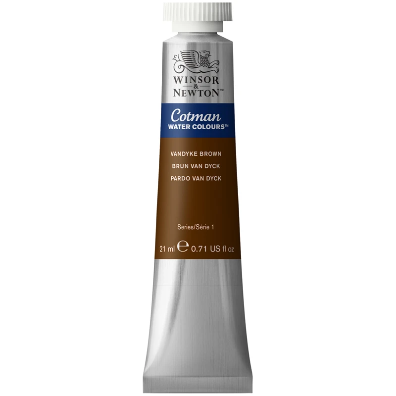 Акварель художественная Winsor&Newton "Cotman", 21мл, туба, коричневый