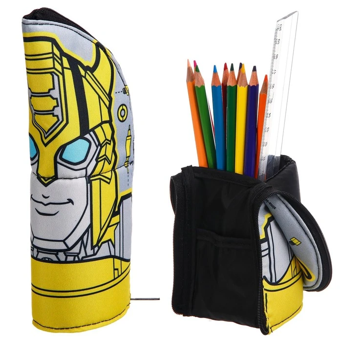 Пенал тубус-подставка "Бамблби", 8,5х21 см, Трансформеры