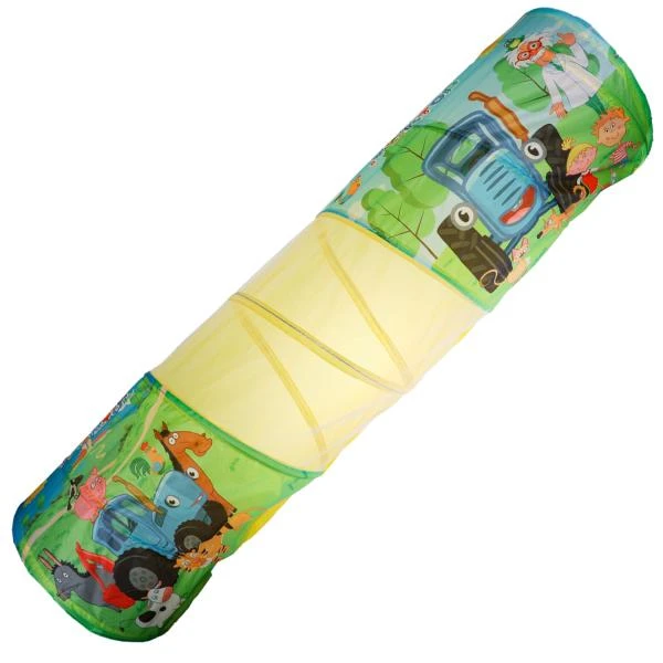 Тоннель детский игровой СИНИЙ ТРАКТОР 78.5x182.5см, в сумке Играем вместе