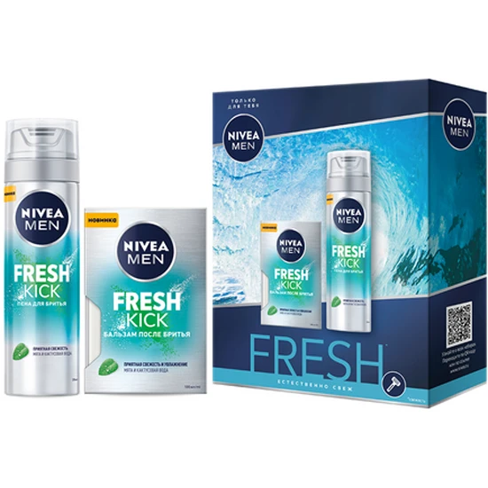 Подарочный набор NIVEA MEN "Fresh kick" 81765+81383 коробка