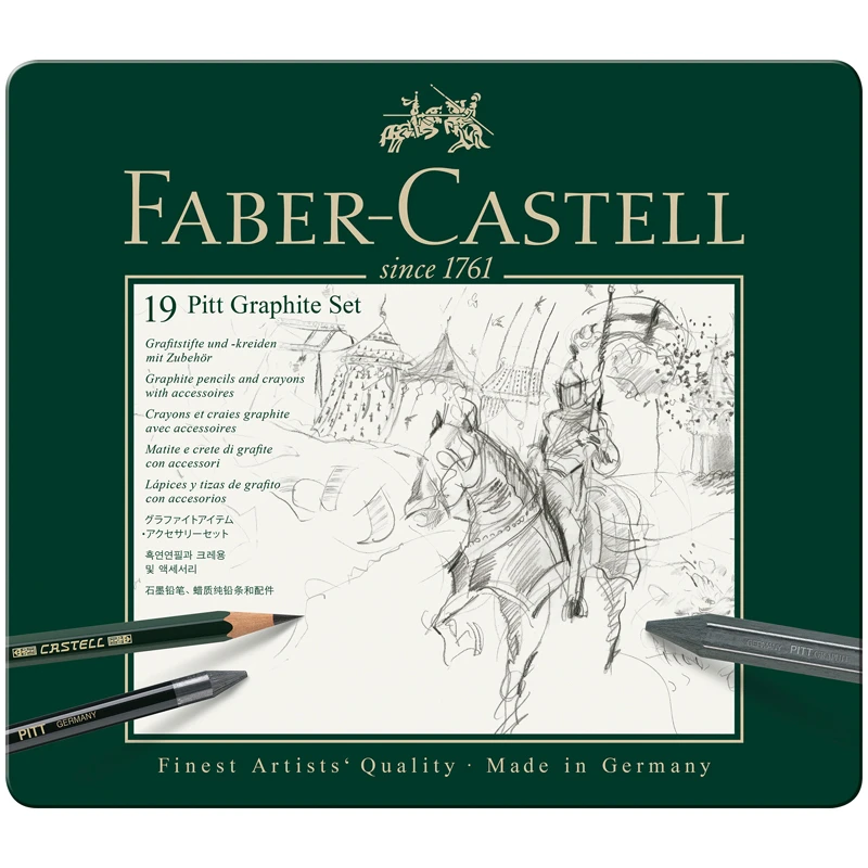 Набор карандашей ч/г Faber-Castell "Pitt Graphite", 19 предметов,