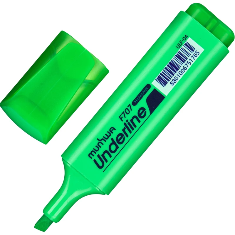 Маркер текстовыделитель MunHwa UnderLine 1-5 мм, зеленый