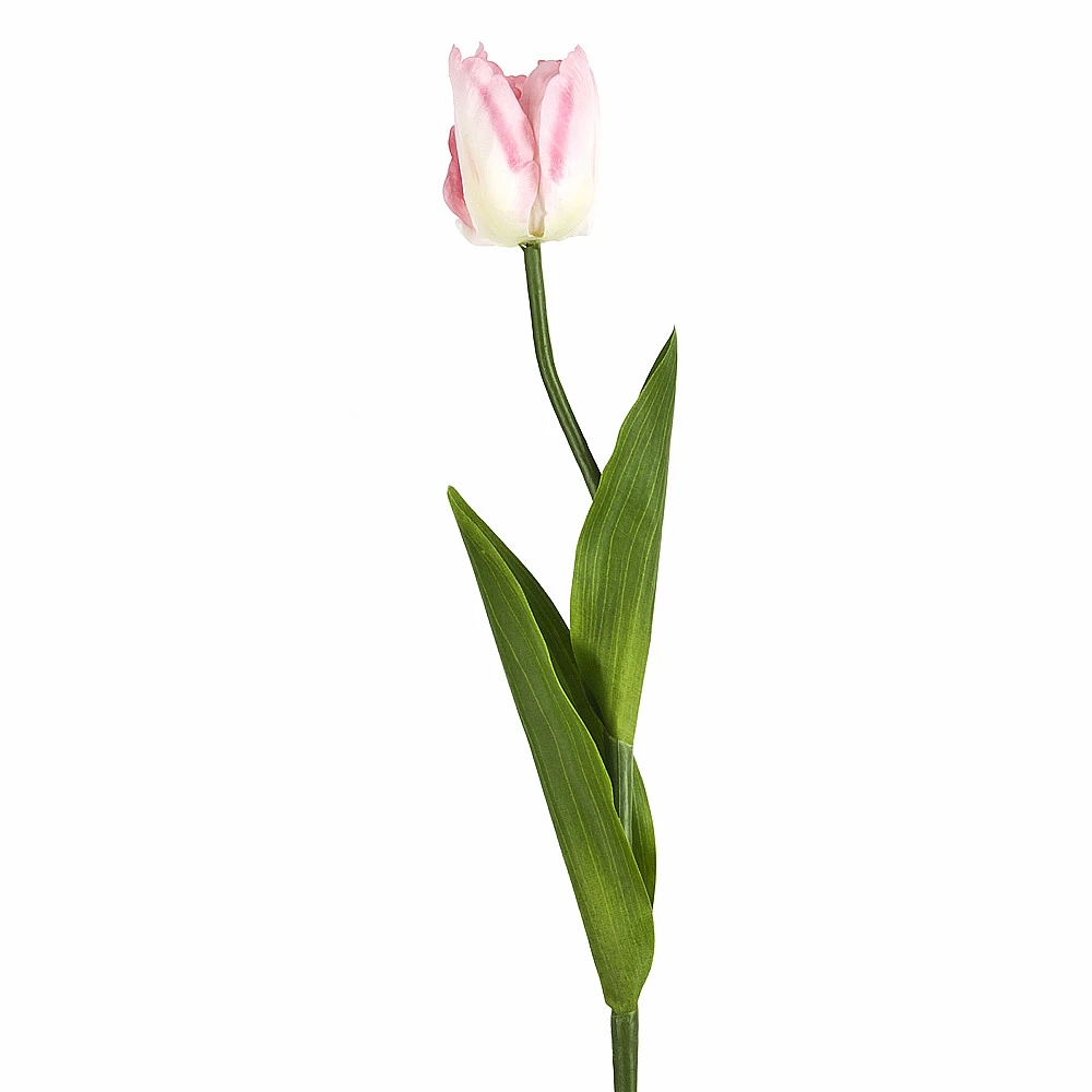 Цветок искусственный (на ножке) "Тюльпан розовый" h=66см.(real
