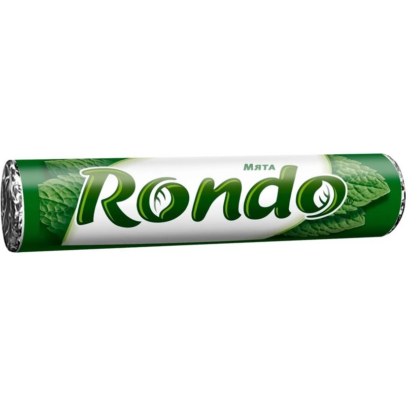 Конфеты Rondo освежающие мятные с сахаром Мята, 30г