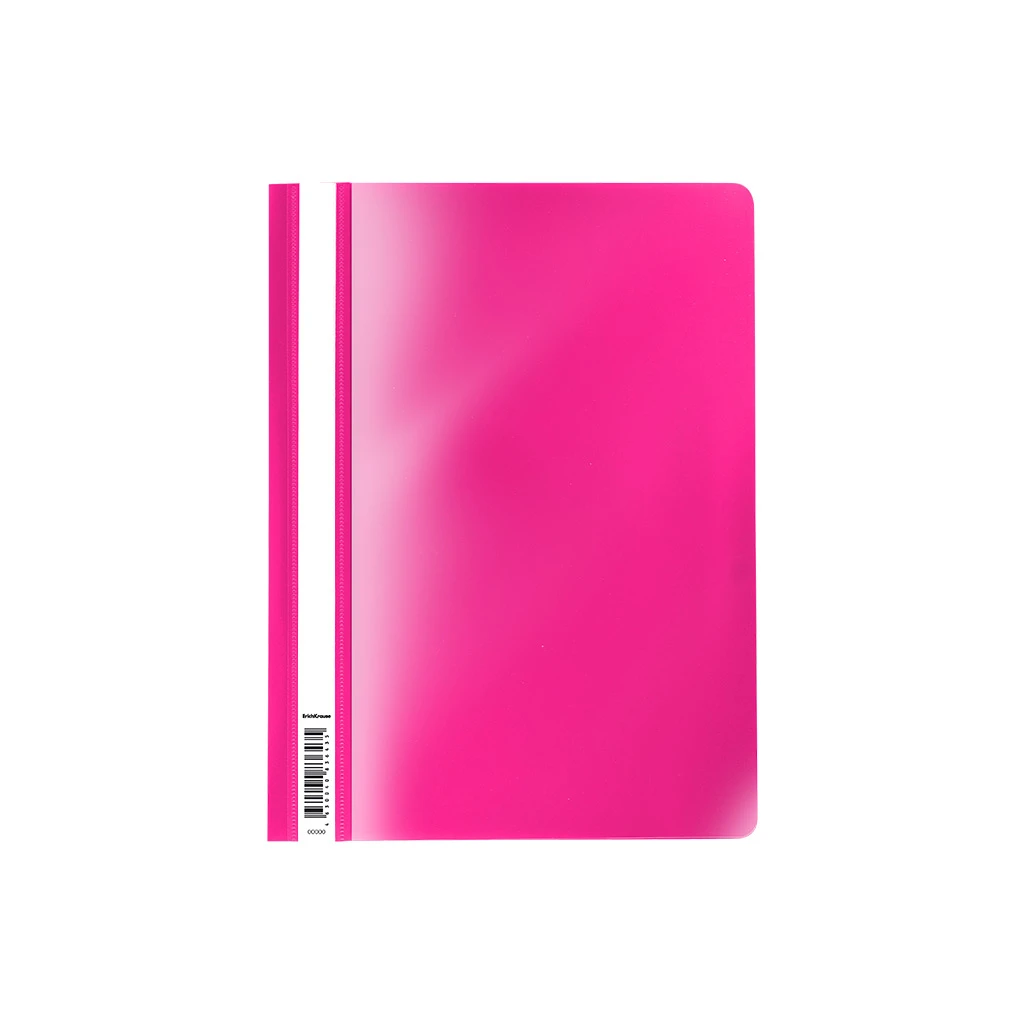 Папка-скоросшиватель пластиковая ErichKrause® Fizzy Neon, A4, розовый (в пакете