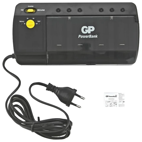 Зарядное устройство GP PB320, для 4-х аккумуляторов AA, AAA, С, D или 2-х
